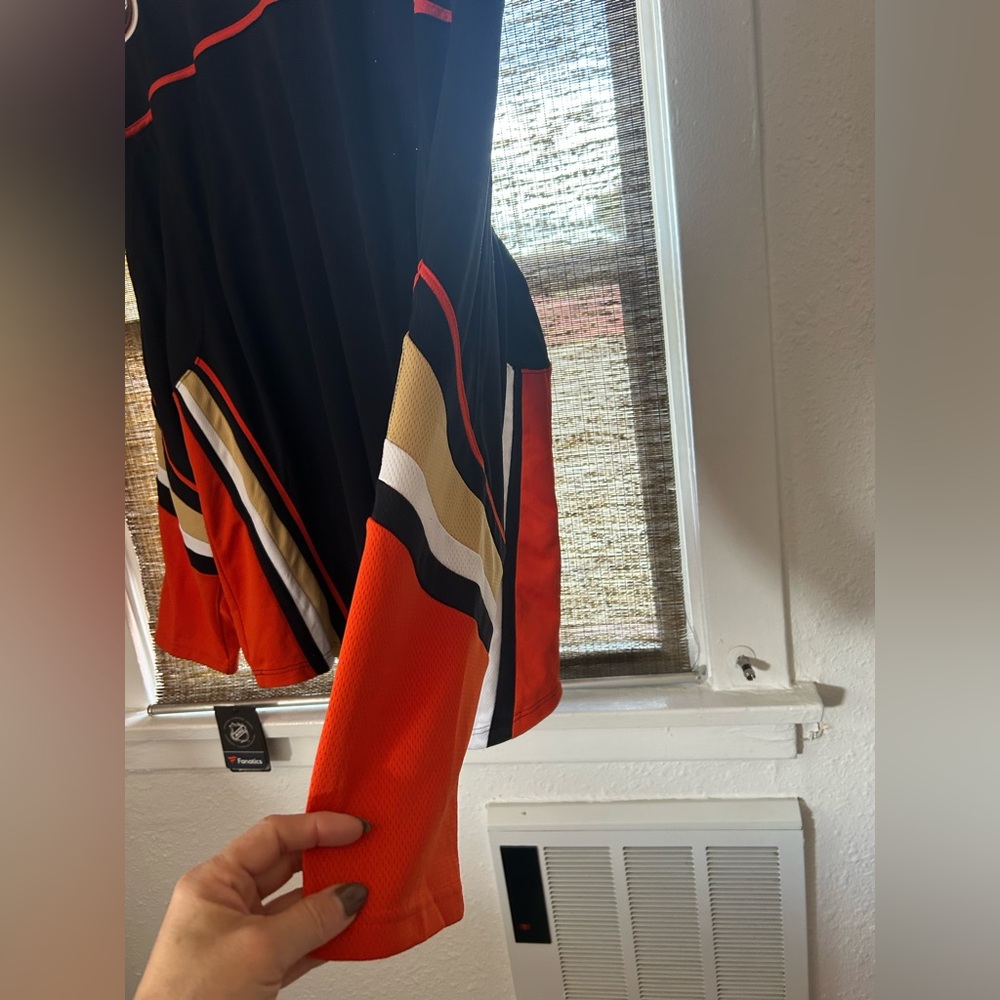 Anaheim ducks NHL fanatics authentic men’s long sleeve jersey - Picture 10 of 12